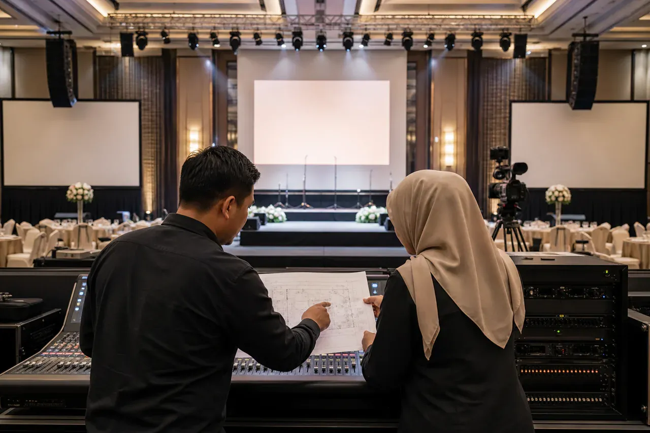 Profesional acara Melayu Malaysia menyediakan Panduan lengkap perancangan AV acara di Malaysia