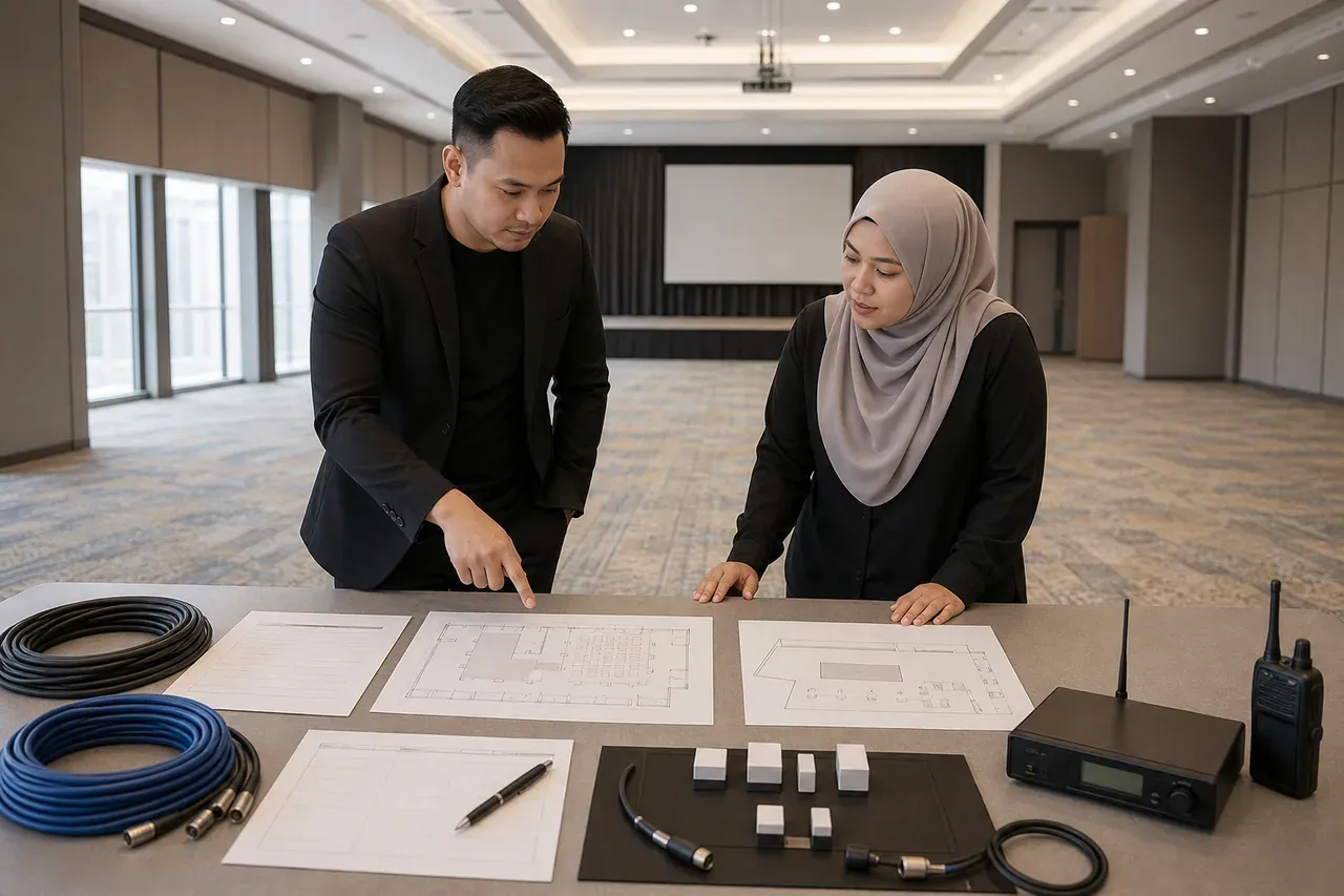 Profesional acara Melayu Malaysia menyediakan Panduan AV acara