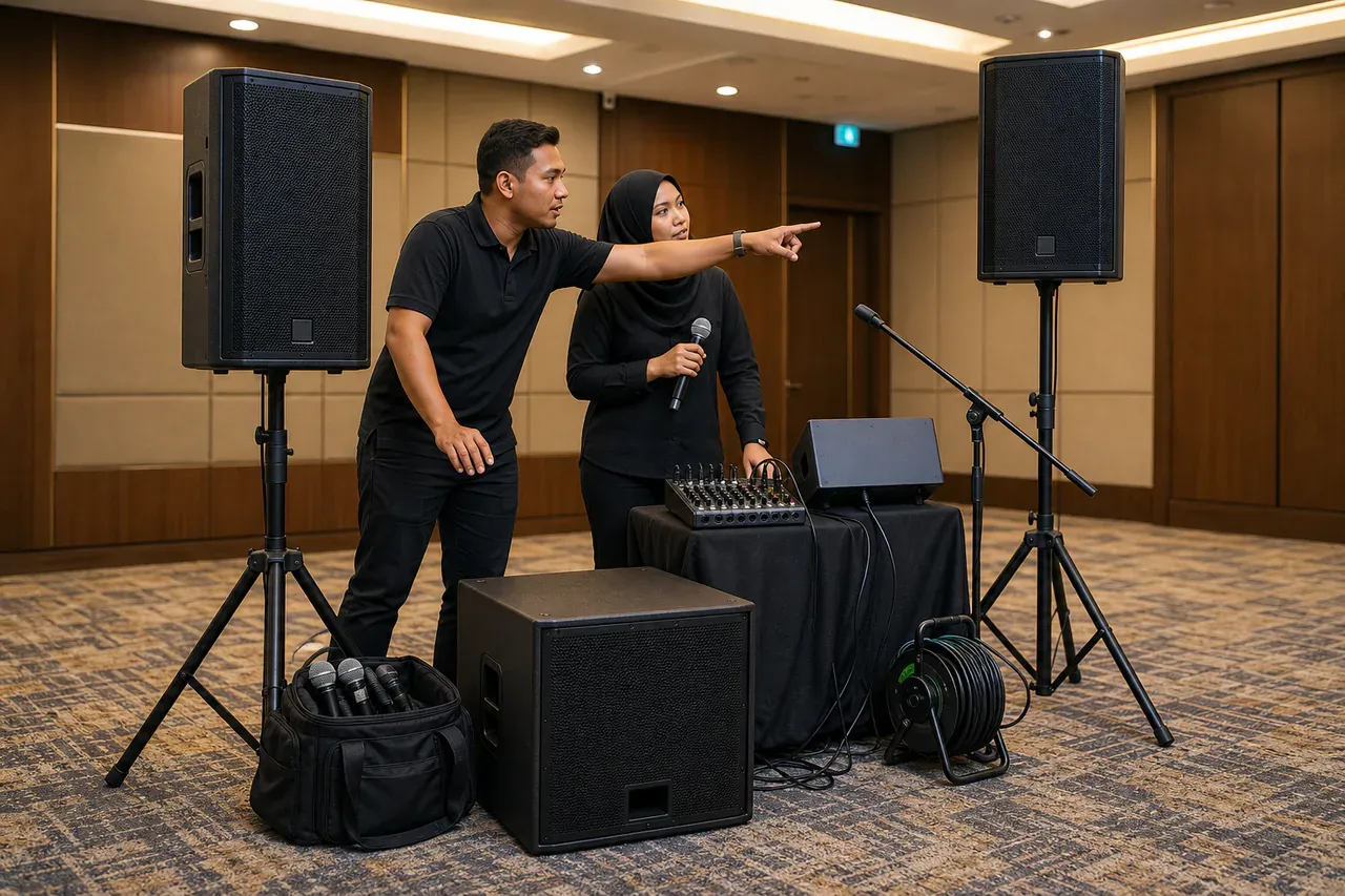 Profesional acara Melayu Malaysia menyediakan Sewaan sistem PA untuk acara