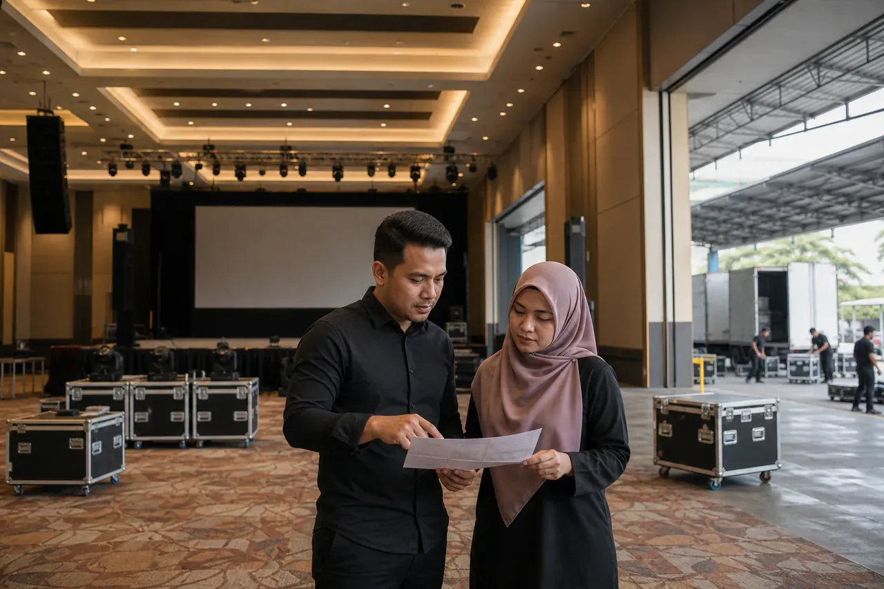 Profesional acara Melayu Malaysia menyediakan Panduan AV acara Selangor